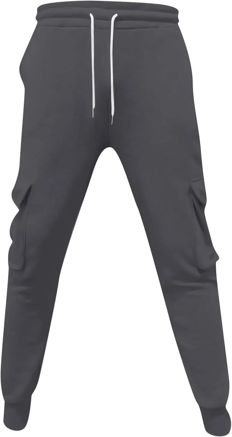 Men's Work Pants Stretch Baggy Classic Big and Tall Breathable Military Multi Pockets Joggers