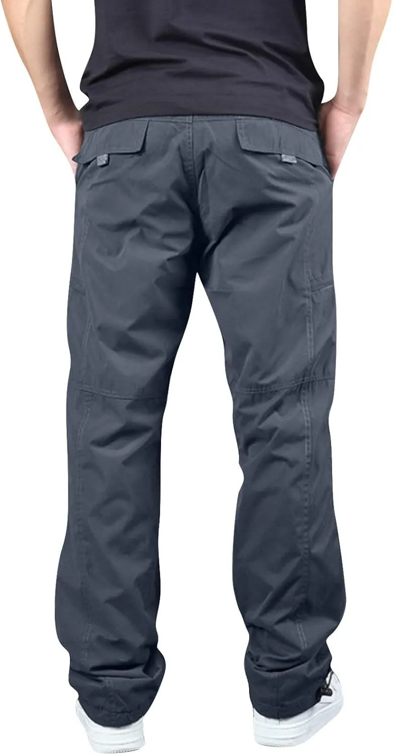 Men's Work Pants Work Baggy Water Resistant Classic Military Tactical Breathable Joggers
