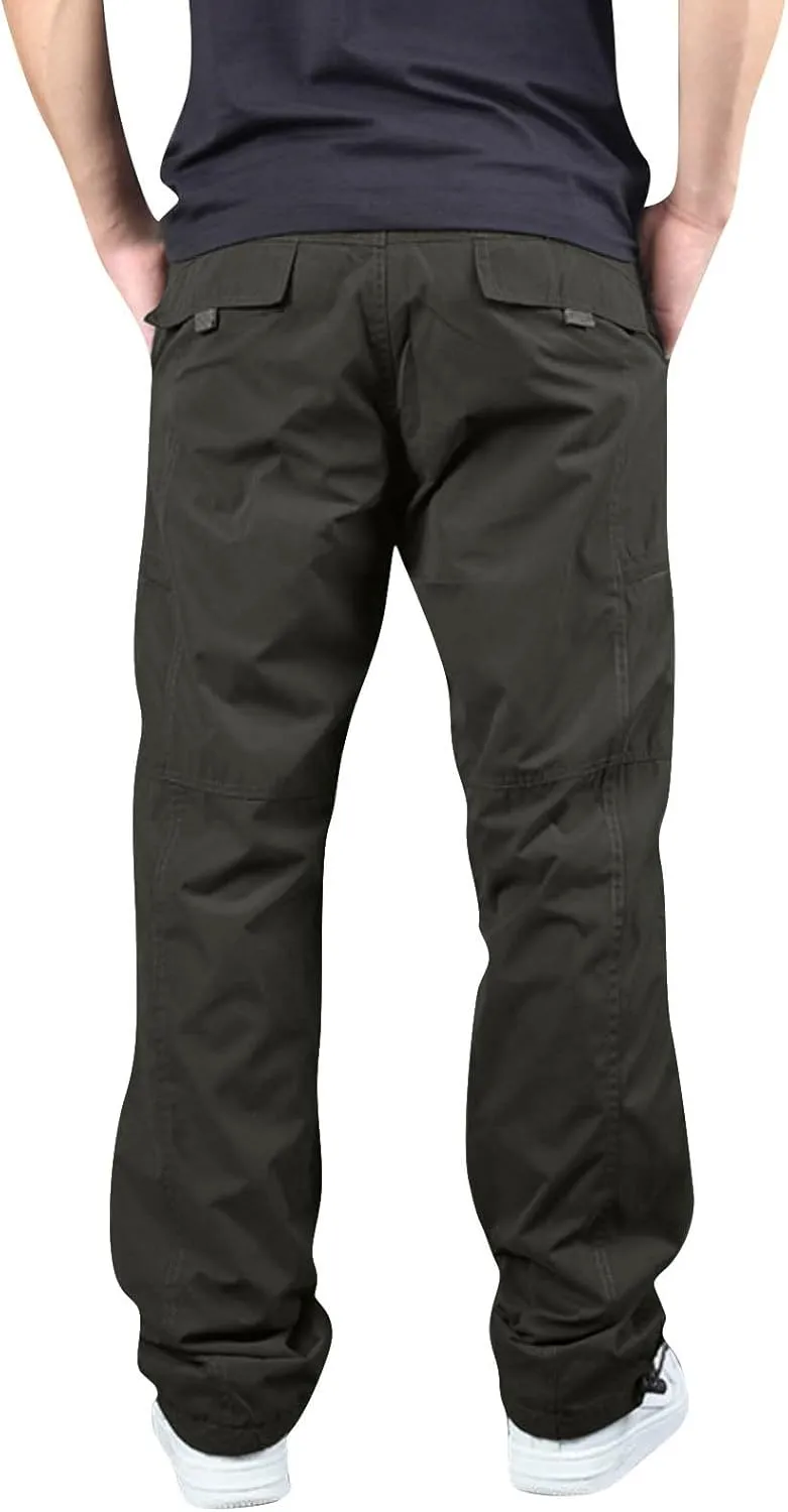 Men's Work Pants Work Baggy Water Resistant Classic Military Tactical Breathable Joggers