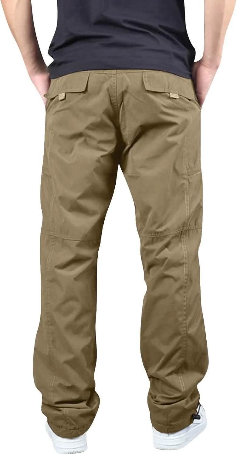 Men's Work Pants Work Baggy Water Resistant Classic Military Tactical Breathable Joggers