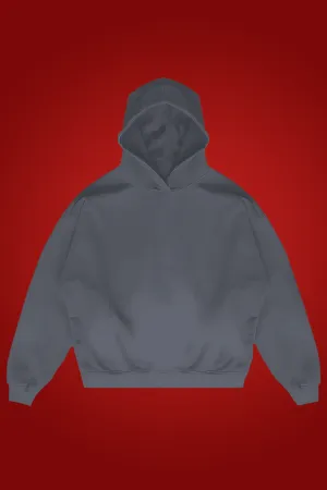 [MINOR FAULT] STEEL GRAY OVERSIZED HOODIE