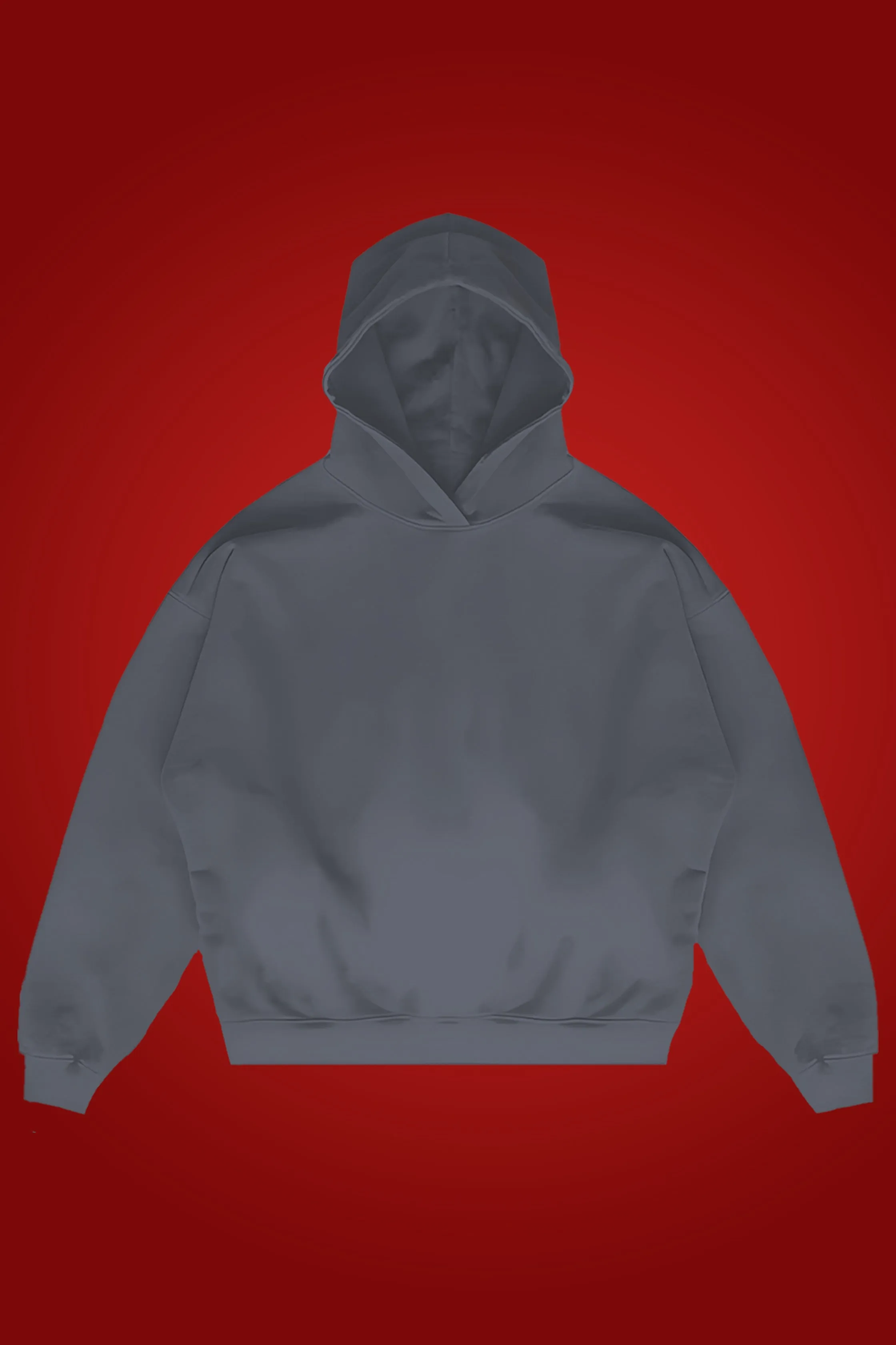 [MINOR FAULT] STEEL GRAY OVERSIZED HOODIE