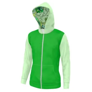 Misa Color Block Zip Polar Fleece Hoodie