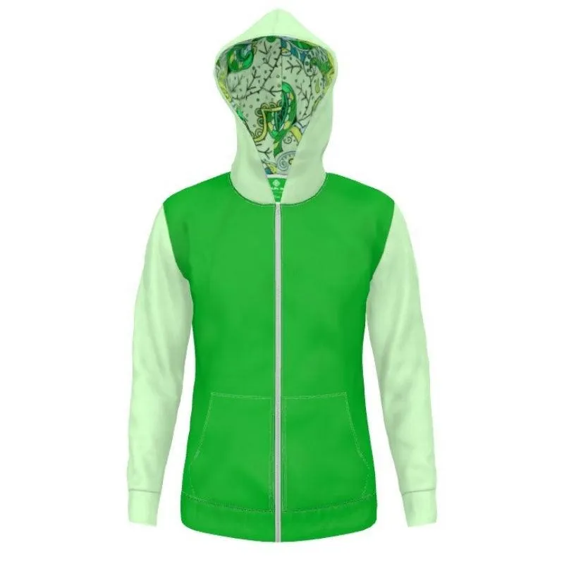Misa Color Block Zip Polar Fleece Hoodie