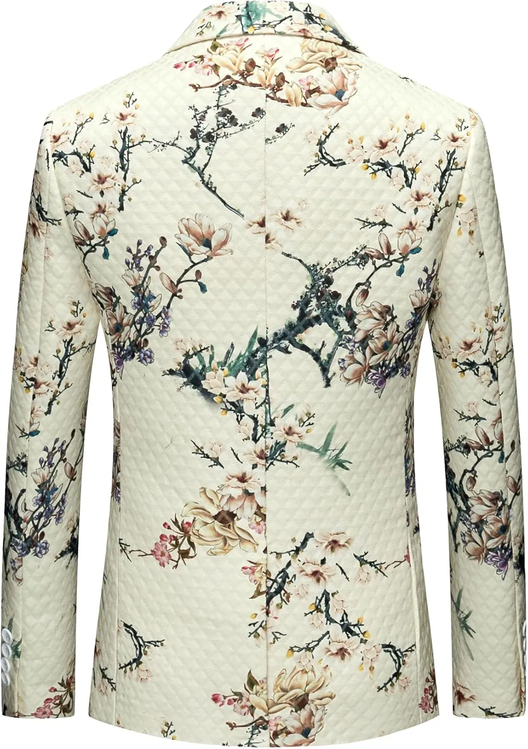 MOGU Mens Printed Blazer Jacket Sports Coat