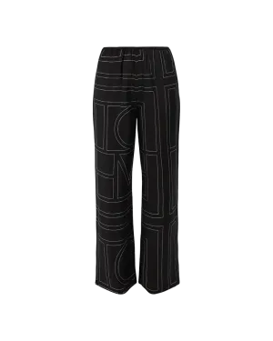 Monogram Silk PJ Pants