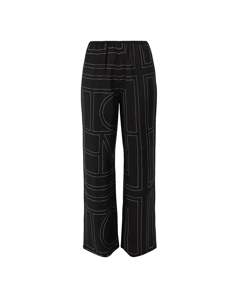 Monogram Silk PJ Pants