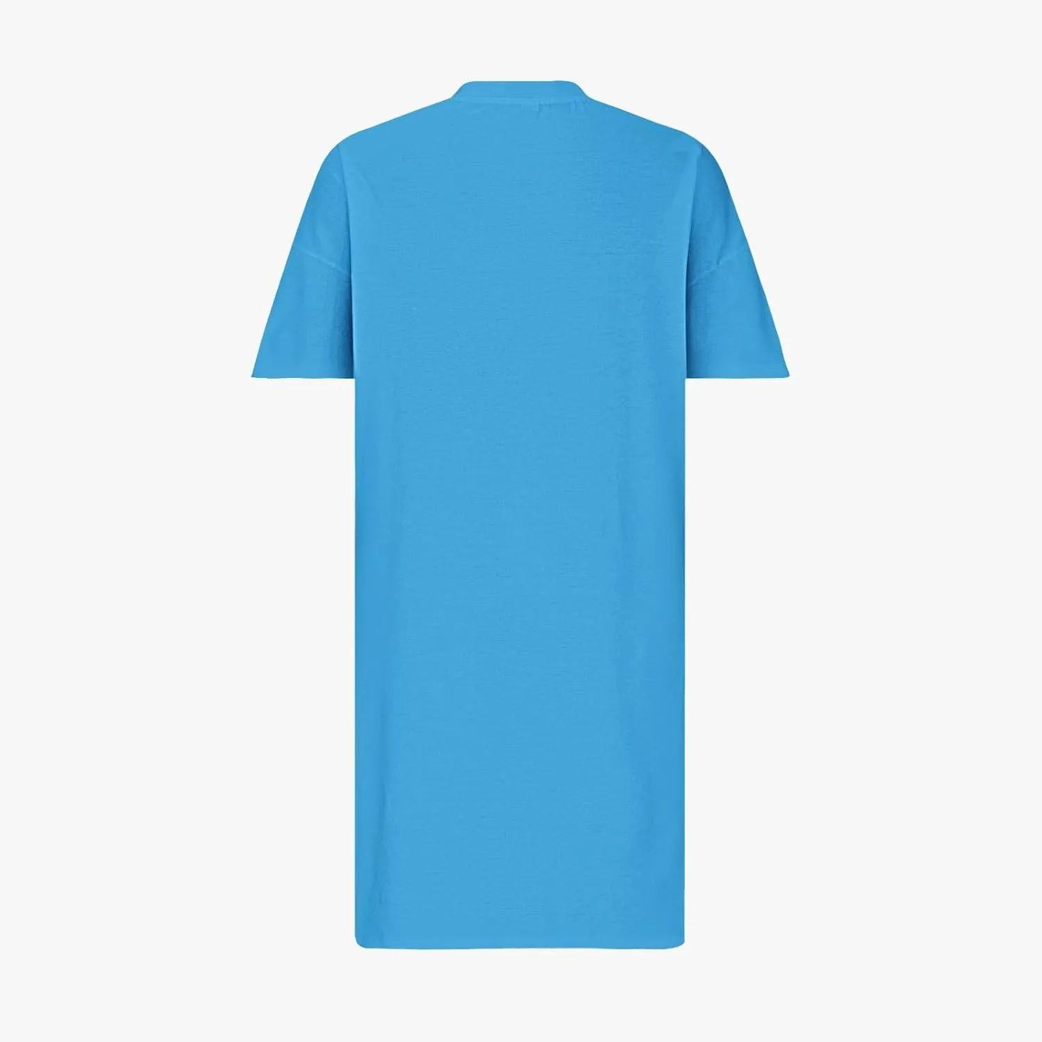 NaRHbrg Women's Plus Size Casual T-Shirt Dress Loose Fit V-Neck Short Sleeve Summer Midi Dresses Sundress with Pockets