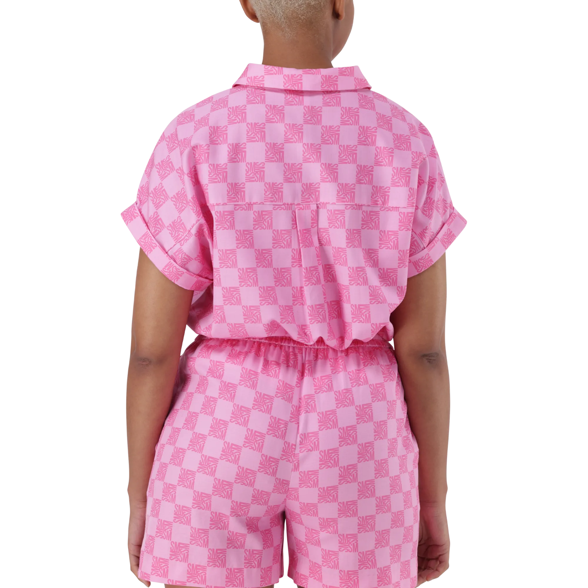 NAVAEH PINK ALLOVER PRINTED SHIRT