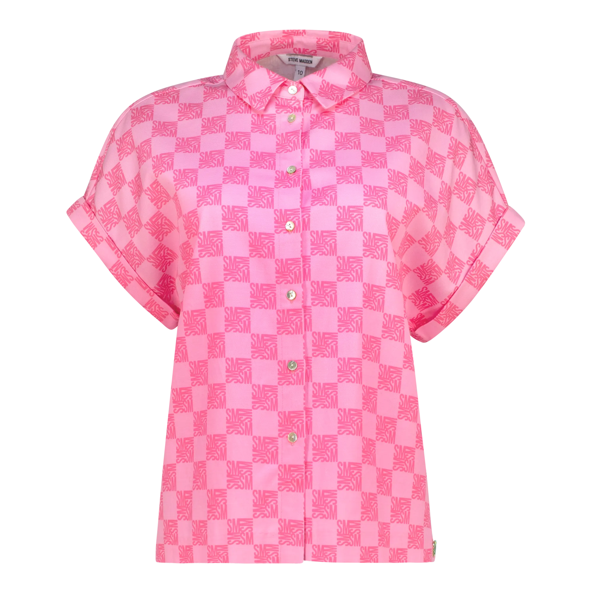 NAVAEH PINK ALLOVER PRINTED SHIRT