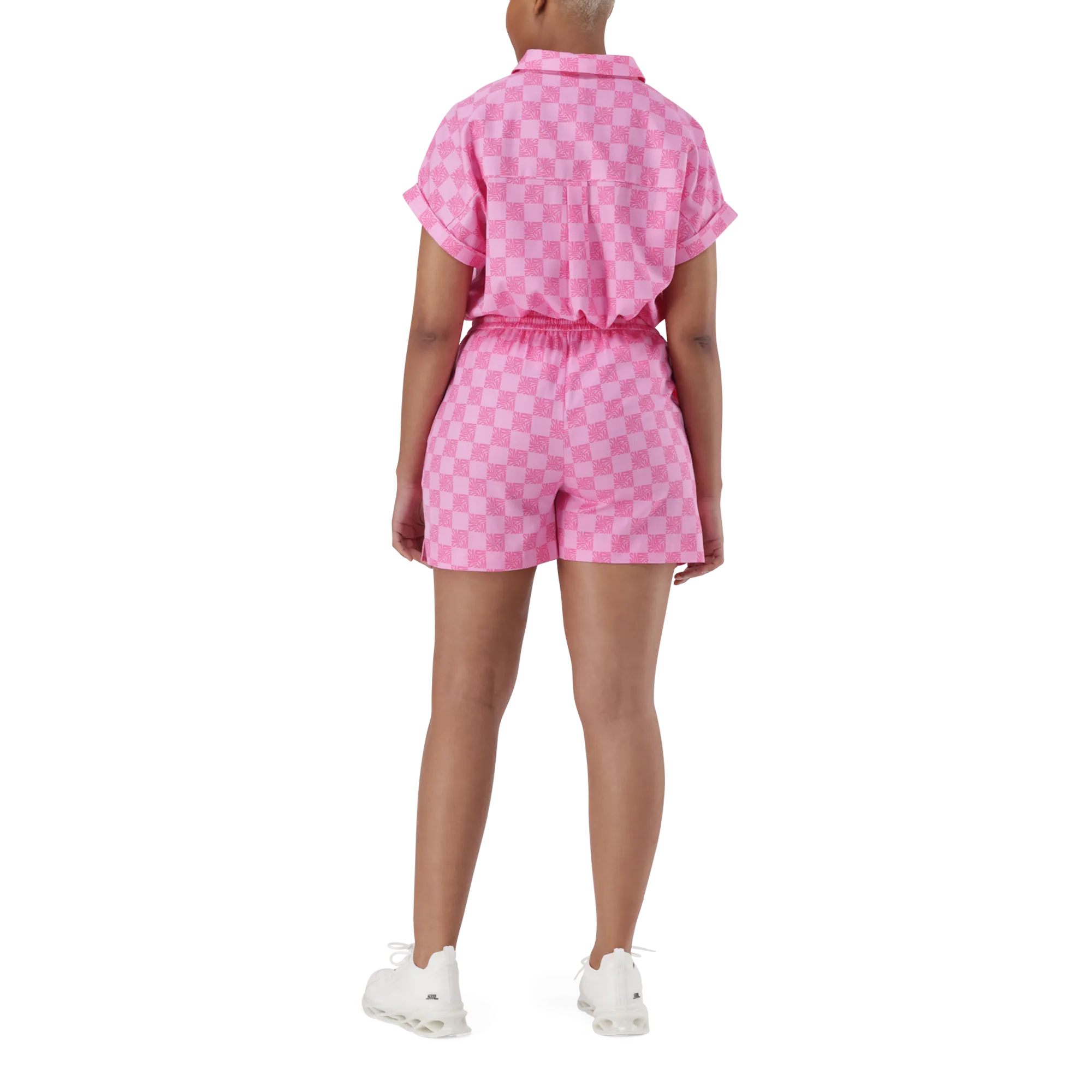 NAVAEH PINK ALLOVER PRINTED SHIRT