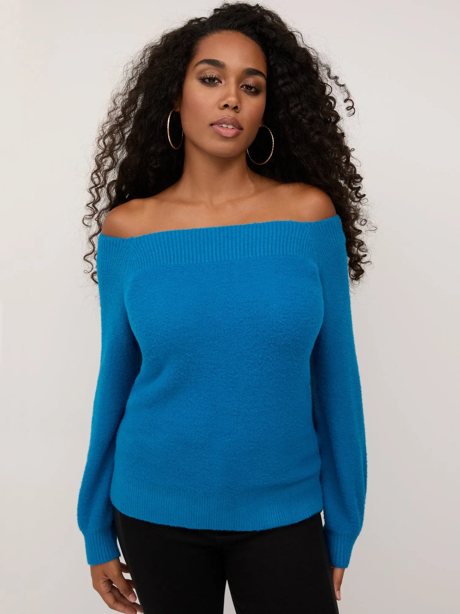 Off-The-Shoulder Super-Soft Sweater
