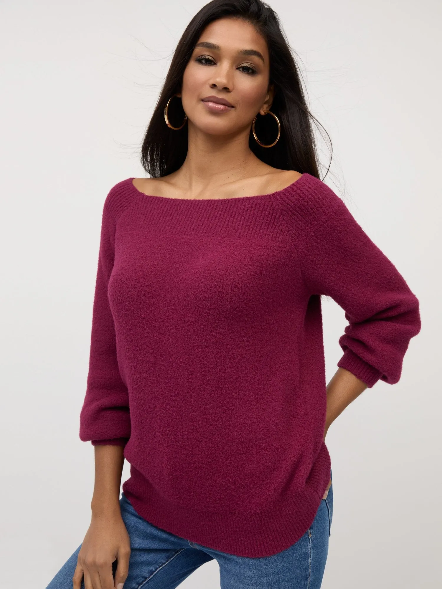 Off-The-Shoulder Super-Soft Sweater