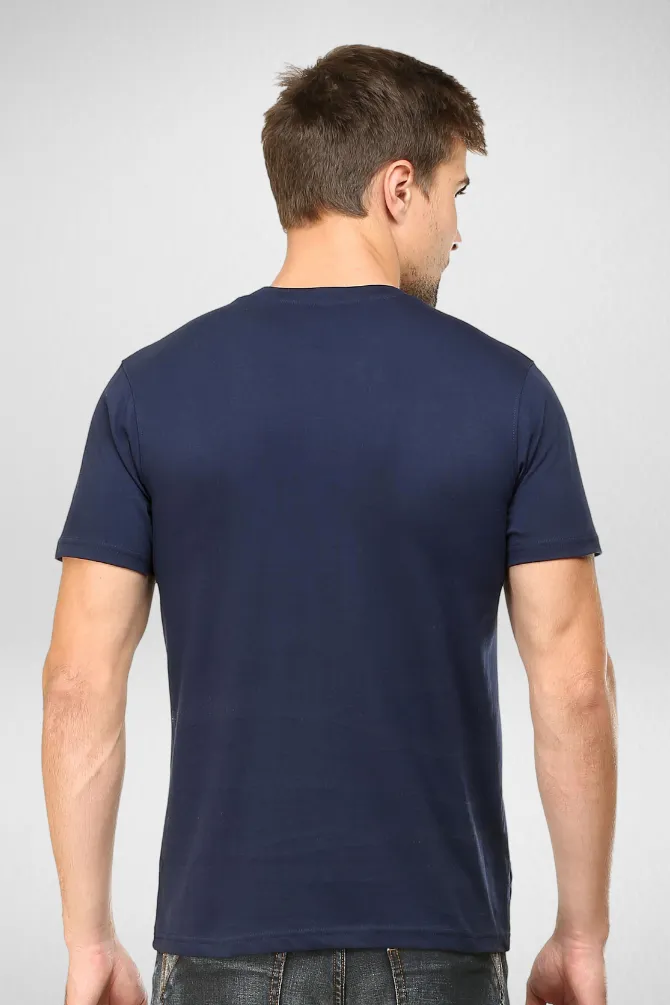 Pack Of 3 Plain T-shirts Navy Blue SkyBlue and Petrol Blue for Men