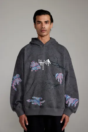 “Persistence of Time” Block Print-Hoodie