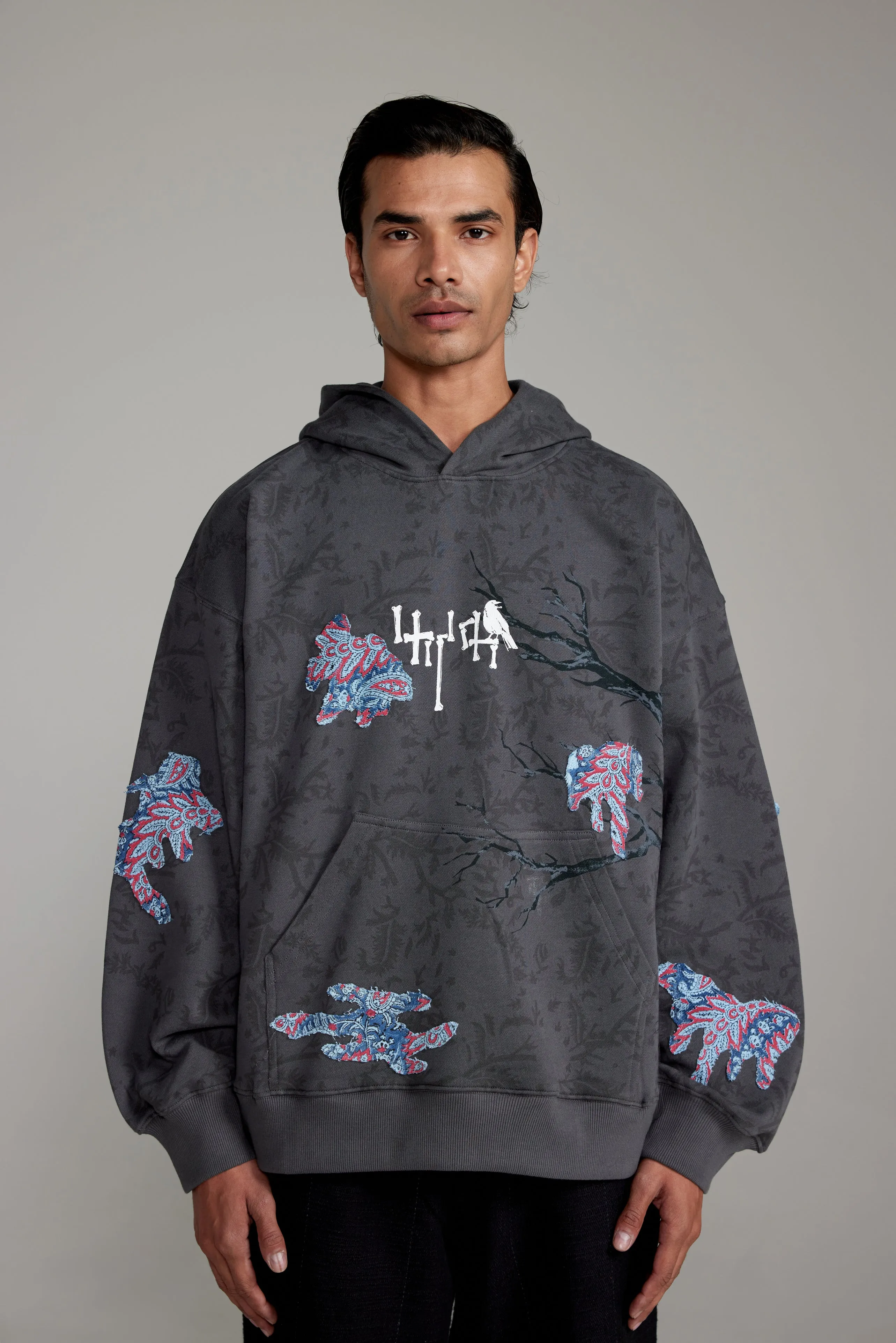 “Persistence of Time” Block Print-Hoodie