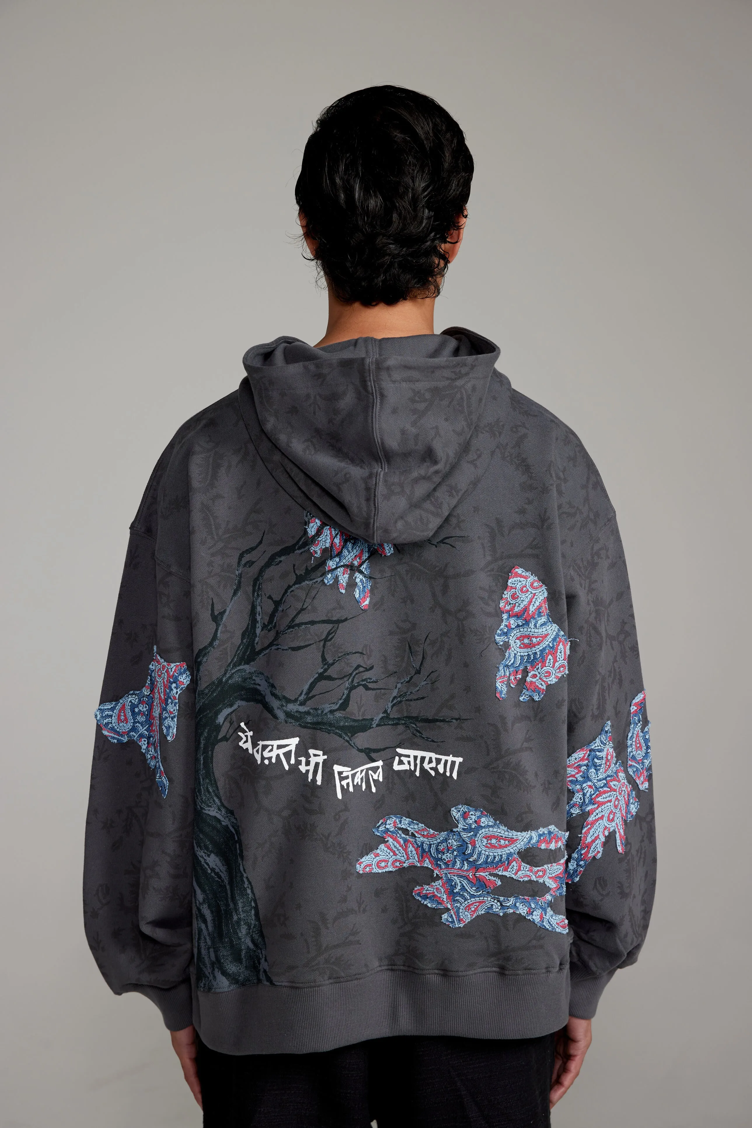 “Persistence of Time” Block Print-Hoodie
