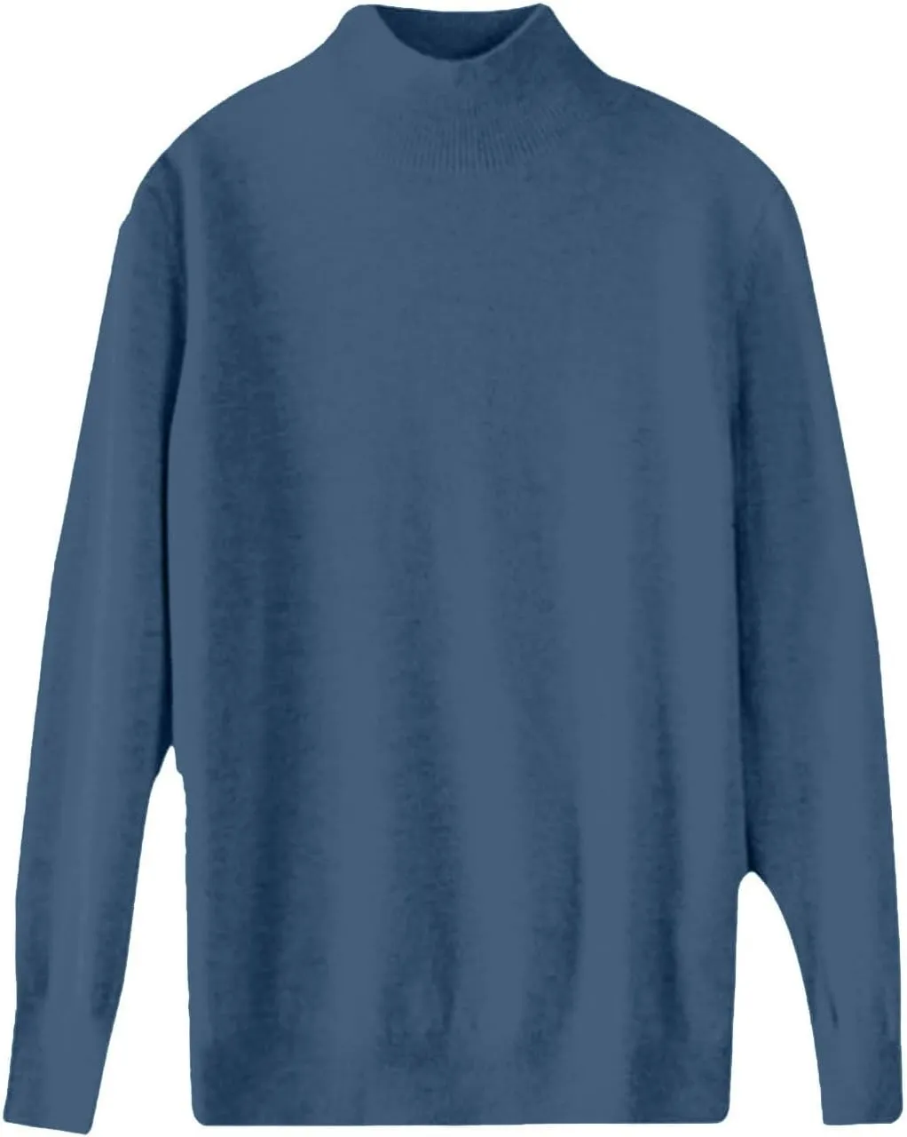 PETYCZEN Cashmere Sweaters for Women Casual Long Sleeve Mock Neck Sweater Cozy Warm Knit Sweater Jumpers Pullover Tops