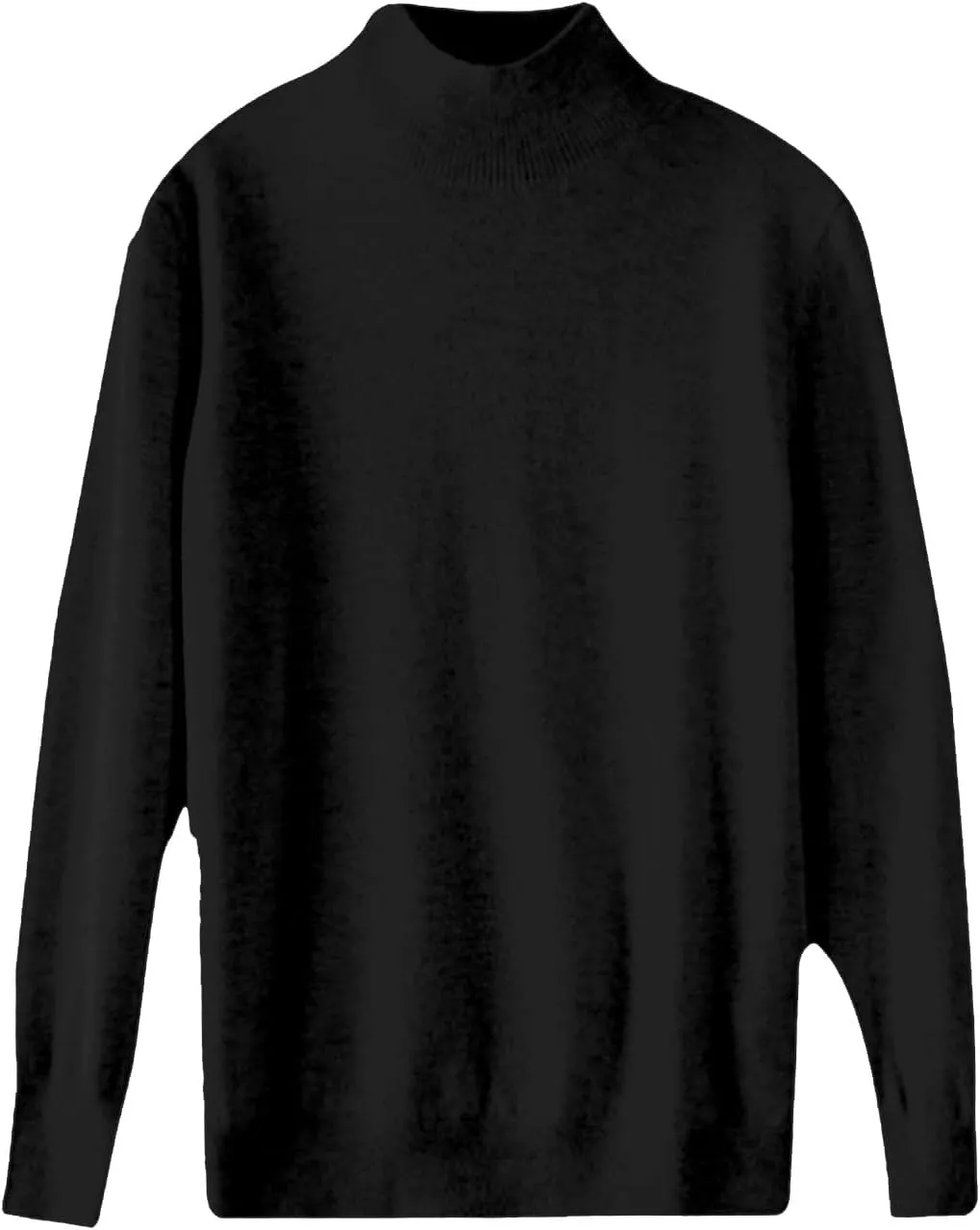 PETYCZEN Cashmere Sweaters for Women Casual Long Sleeve Mock Neck Sweater Cozy Warm Knit Sweater Jumpers Pullover Tops