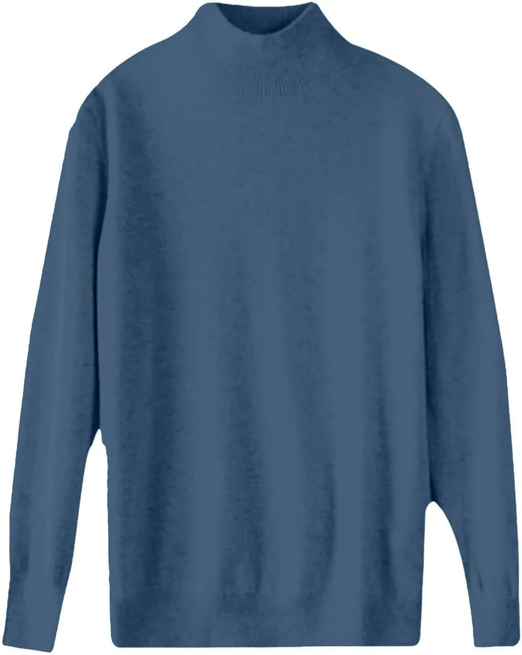PETYCZEN Cashmere Sweaters for Women Casual Long Sleeve Mock Neck Sweater Cozy Warm Knit Sweater Jumpers Pullover Tops