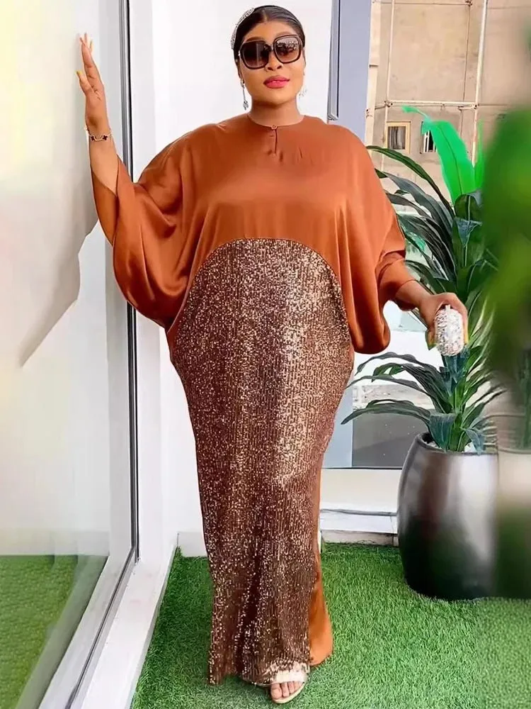 Plus Size Long Dresses For Women African Traditional Party Evening Gowns Luxury Africa Clothing Loose