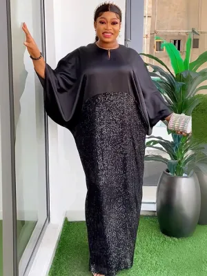 Plus Size Long Dresses For Women African Traditional Party Evening Gowns Luxury Africa Clothing Loose