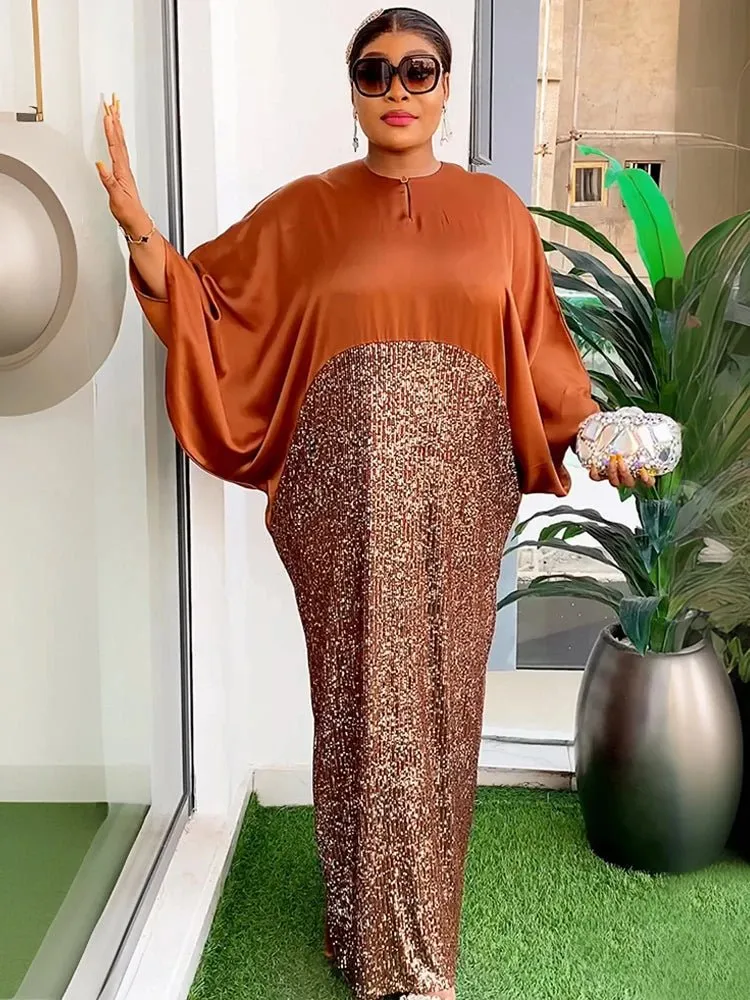 Plus Size Long Dresses For Women African Traditional Party Evening Gowns Luxury Africa Clothing Loose