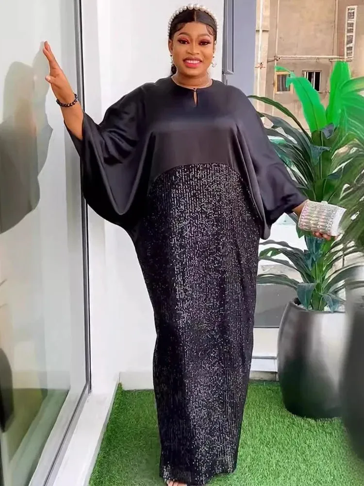 Plus Size Long Dresses For Women African Traditional Party Evening Gowns Luxury Africa Clothing Loose