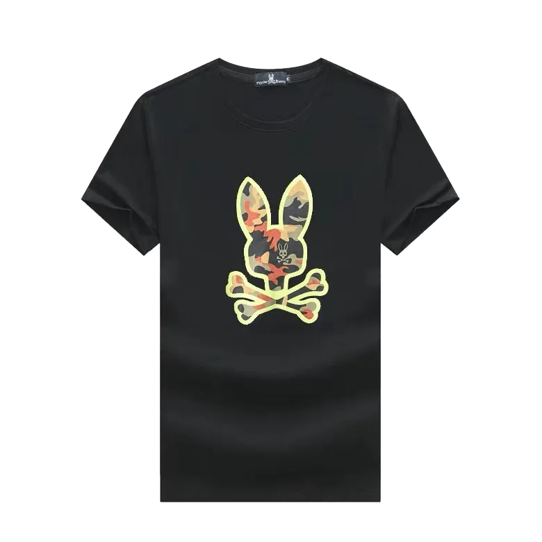 Psy Bunny Classic T-Shirt Hempstead Graphic Designed - Black