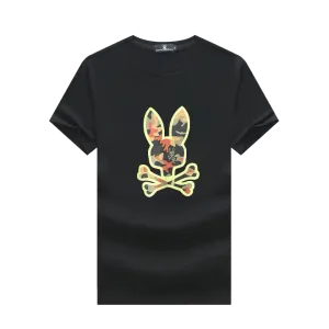 Psy Bunny Classic T-Shirt Hempstead Graphic Designed - Black