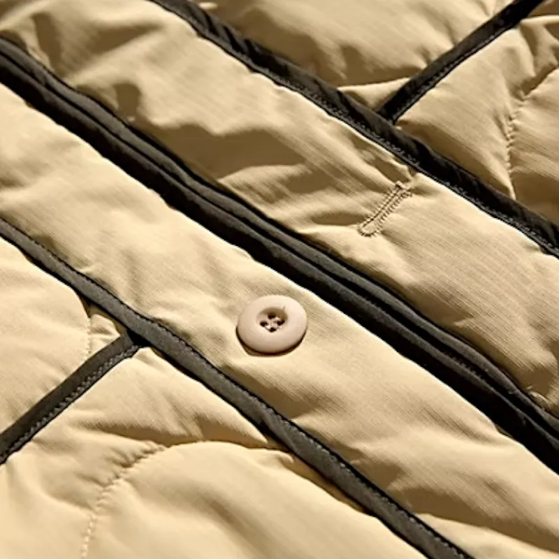 Quilted bomber with contrast piping