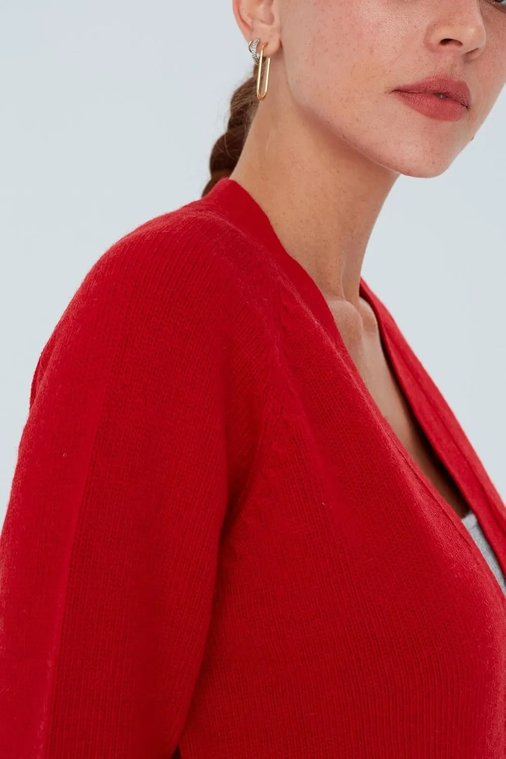 Raglan Sleeve Cashmere Blend Short Women's Knitwear Bolero