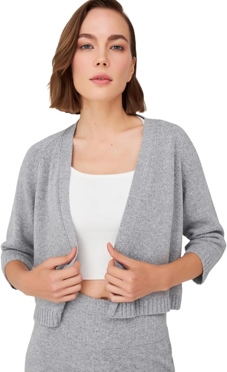 Raglan Sleeve Cashmere Blend Short Women's Knitwear Bolero
