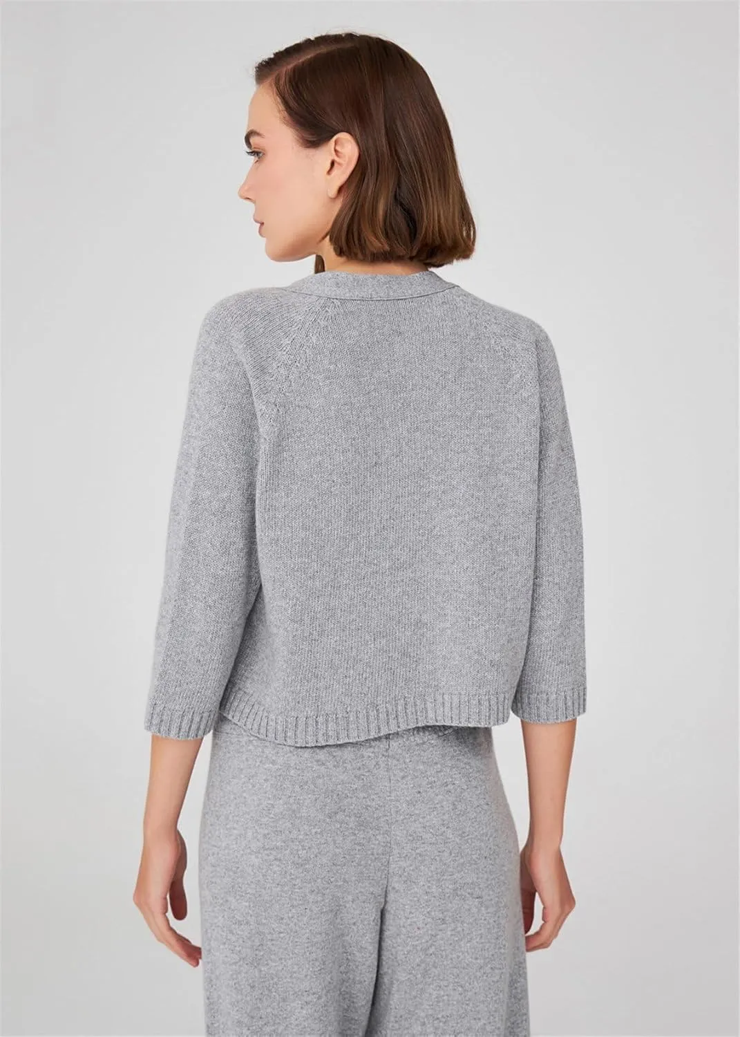 Raglan Sleeve Cashmere Blend Short Women's Knitwear Bolero