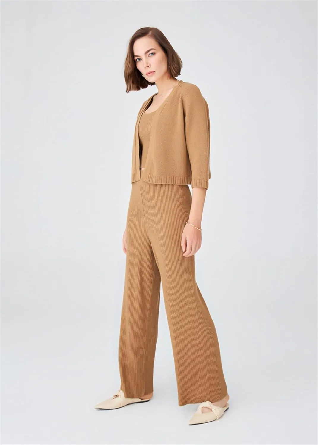 Raglan Sleeve Cashmere Blend Short Women's Knitwear Bolero