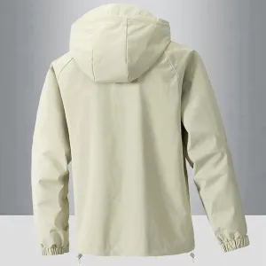 Rain Coat Men Lightweight Bomber Jacket Windproof Hooded Casual Baseball Hiking Windbreaker Outdoors Fall Raincoat Top