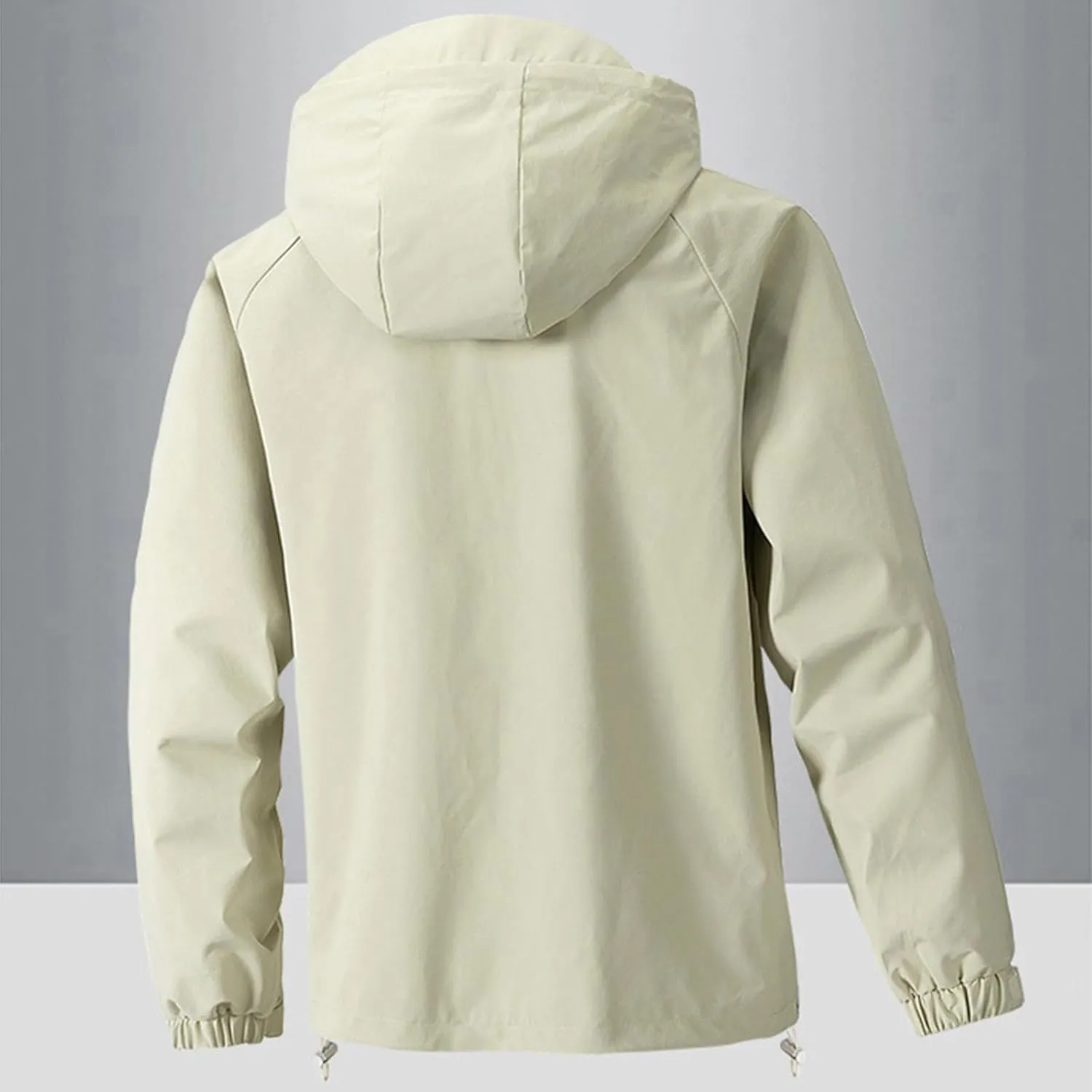 Rain Coat Men Lightweight Bomber Jacket Windproof Hooded Casual Baseball Hiking Windbreaker Outdoors Fall Raincoat Top