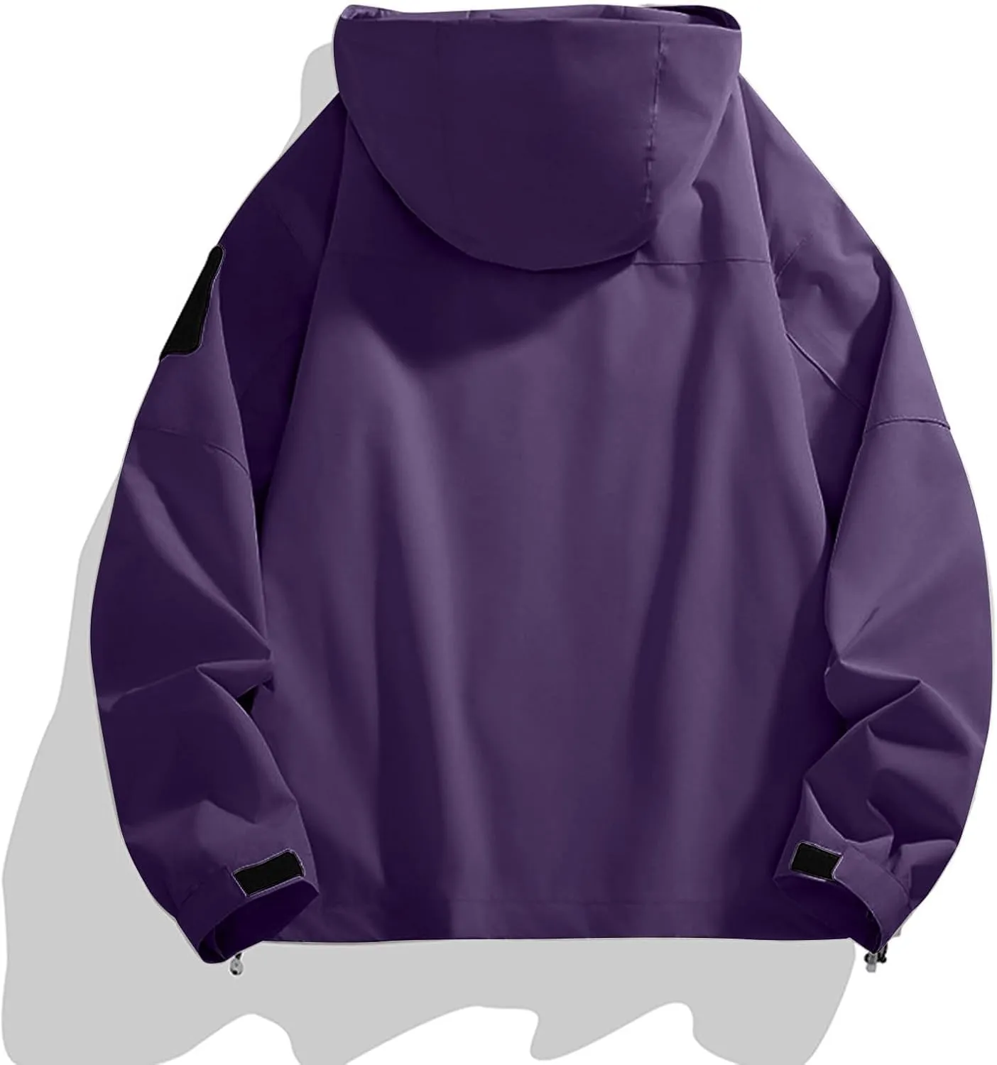 Rain Jacket Men Long Sleeve Outdoor Waterproof Coats Lightweight Windbreaker Jackets Casual Travel Hoodies With Pocket
