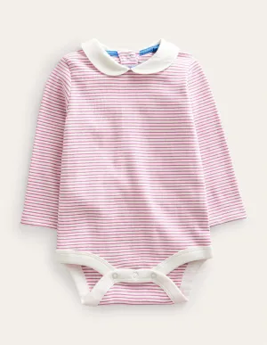 Ribbed Body-Ivory/Pink
