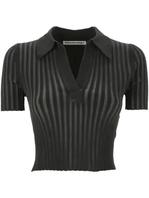 Ribbed Short Sleeve Pullover