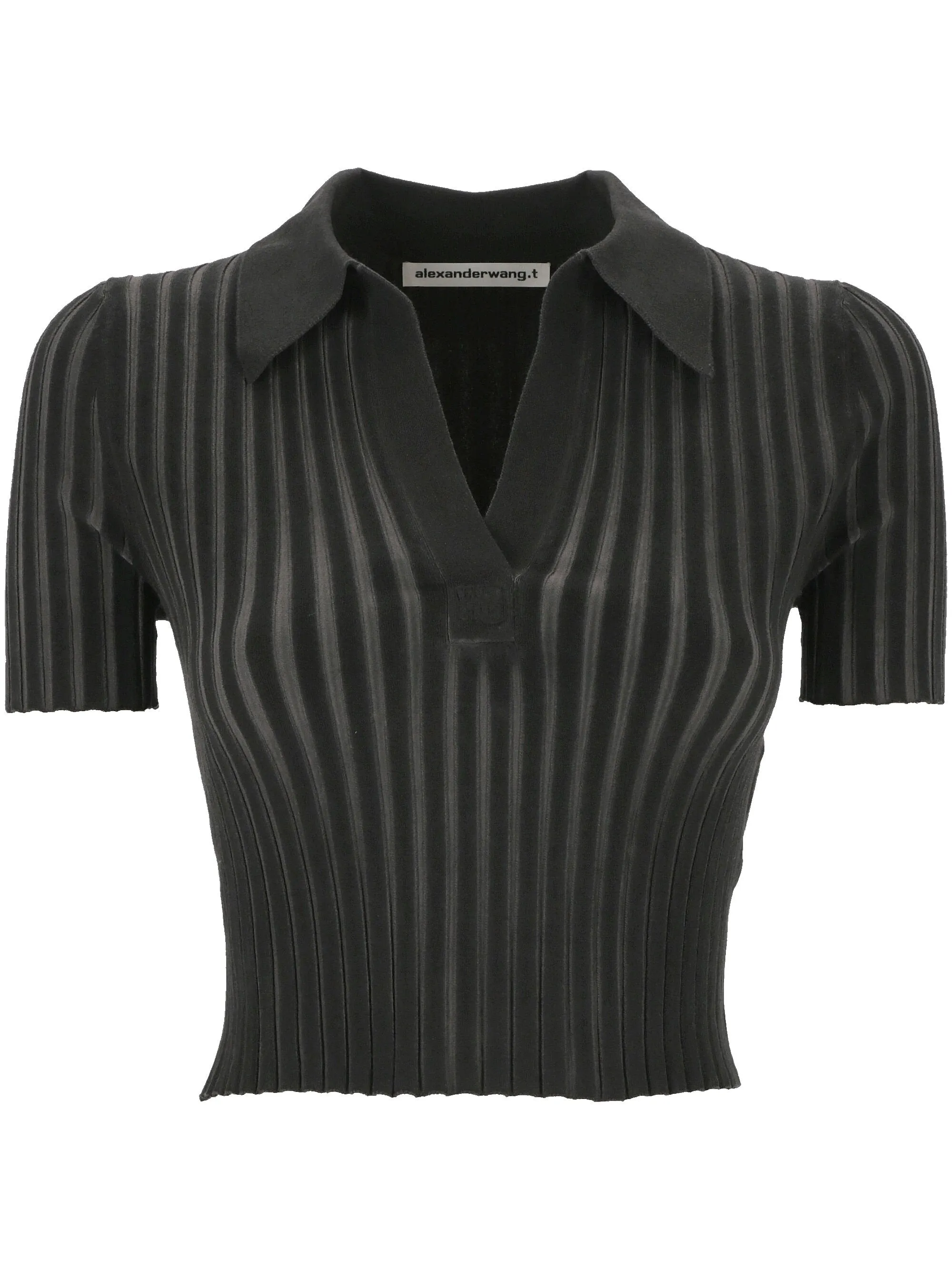 Ribbed Short Sleeve Pullover