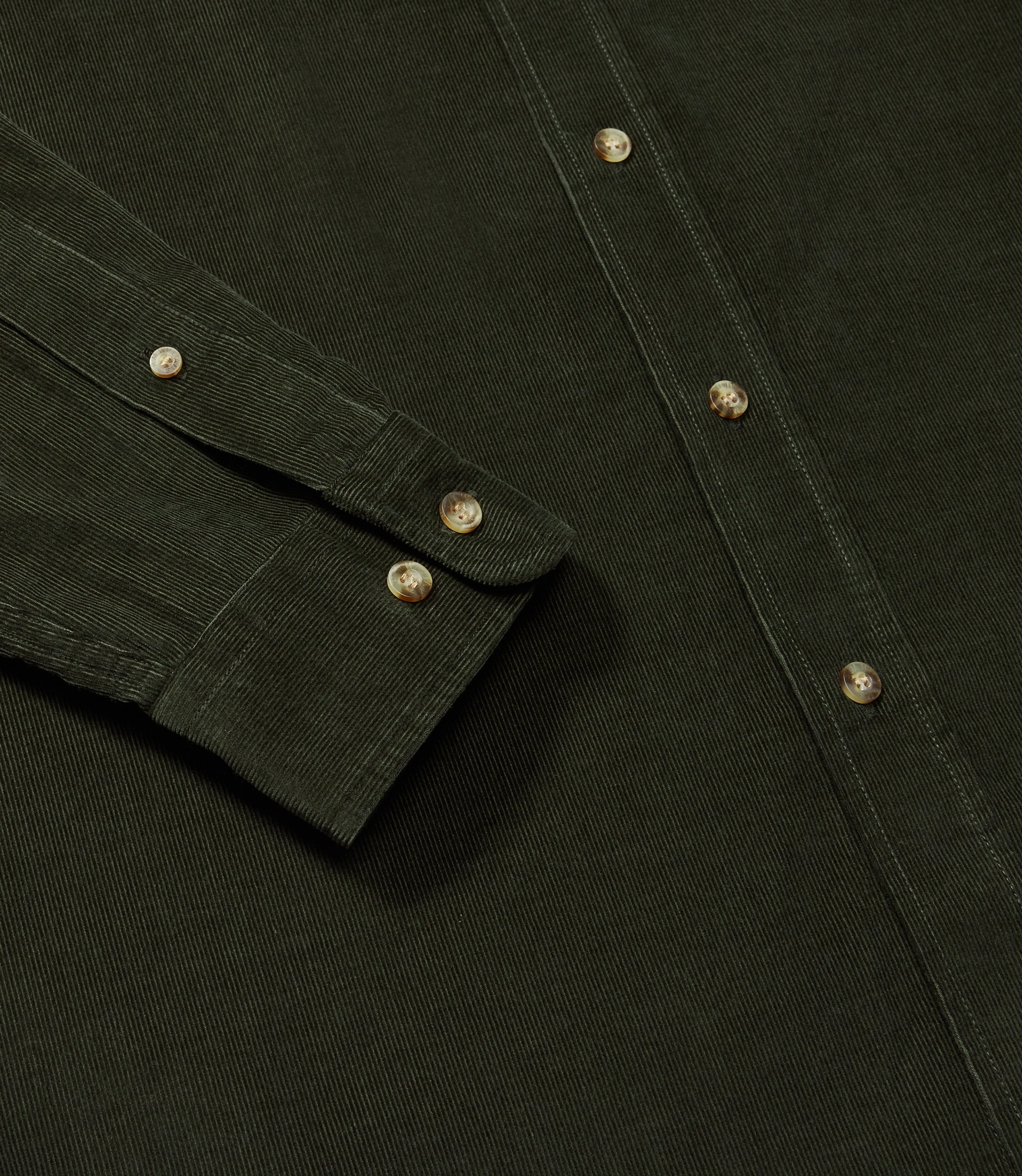R.M.Williams Classic Mens Shirt - Olive Corduroy