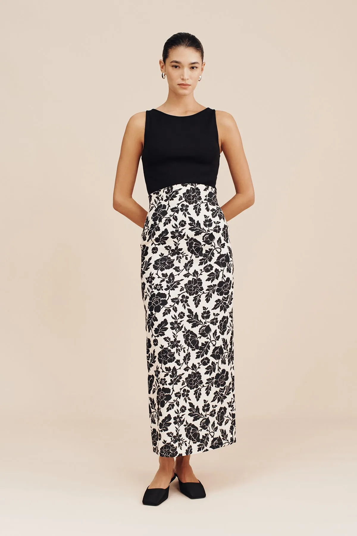 ROMEO SKIRT - NOIR BLOOM