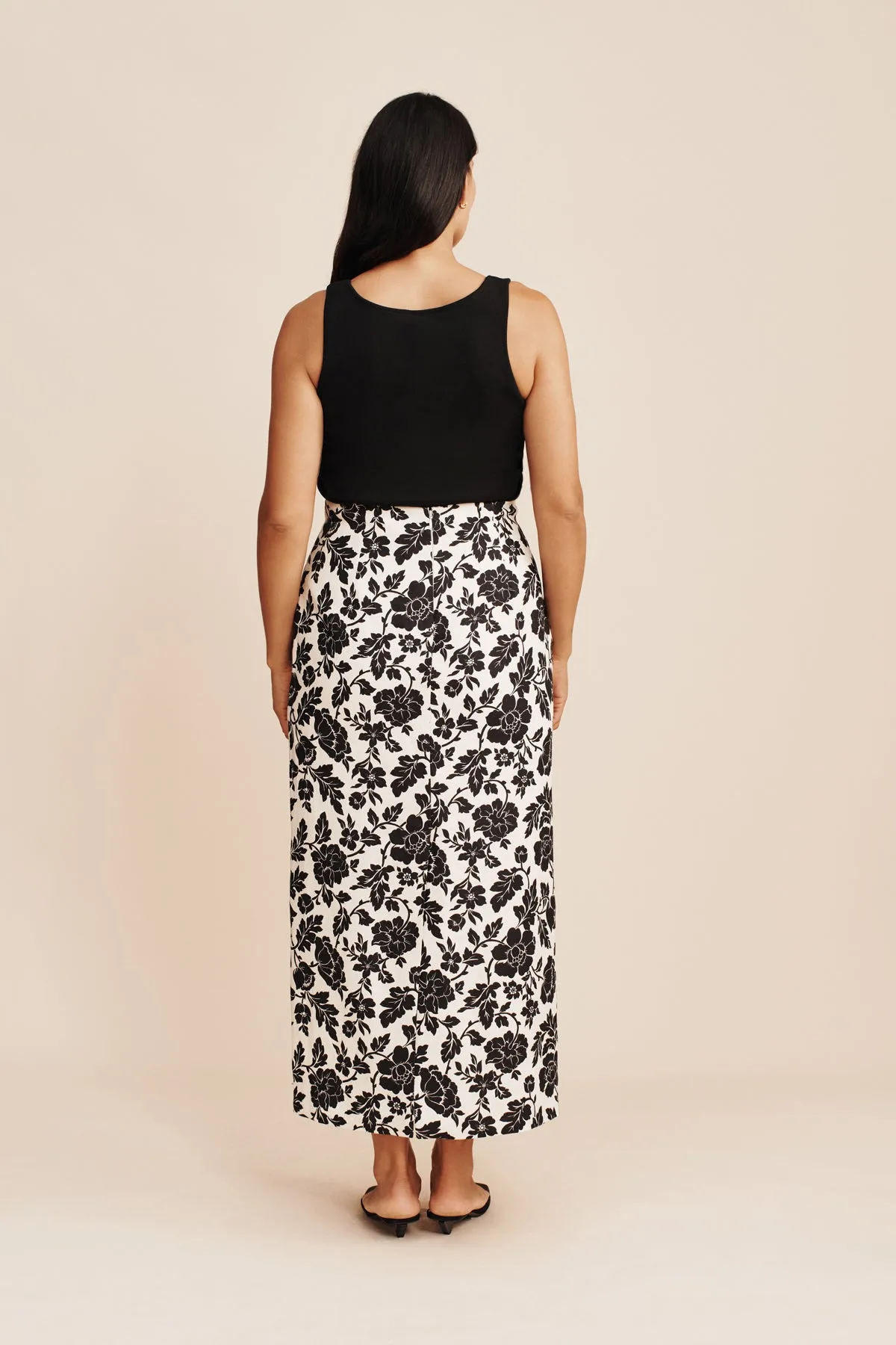 ROMEO SKIRT - NOIR BLOOM