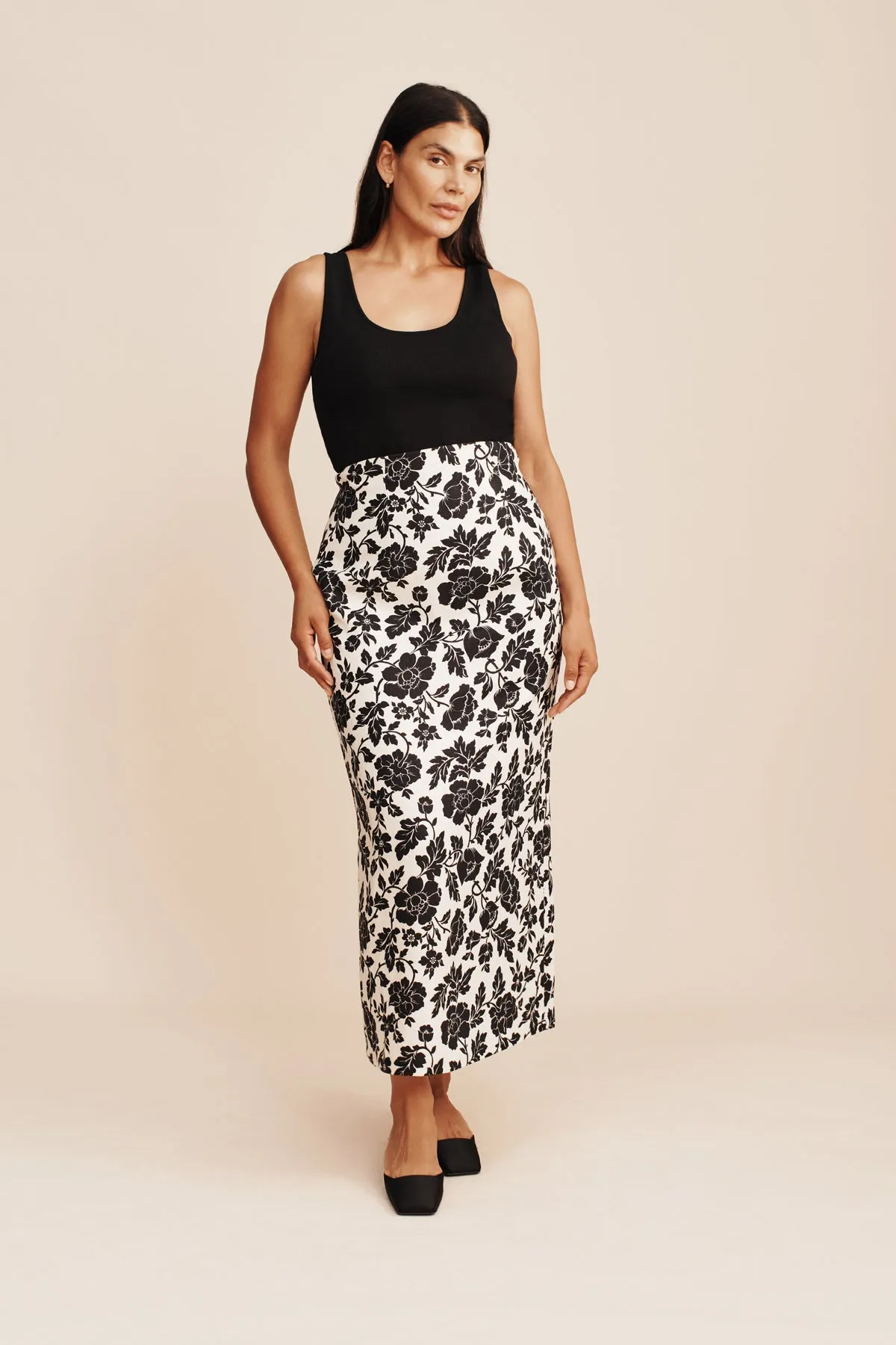ROMEO SKIRT - NOIR BLOOM