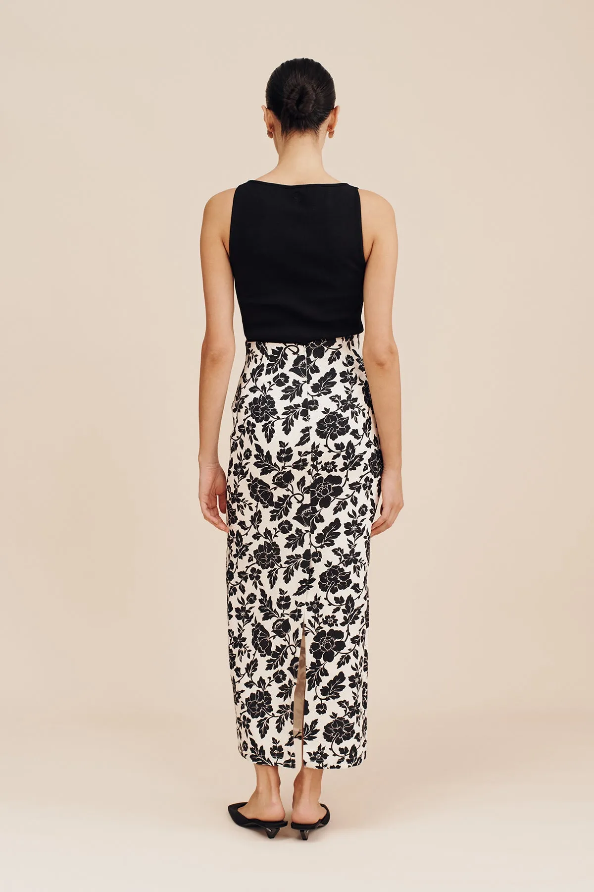 ROMEO SKIRT - NOIR BLOOM