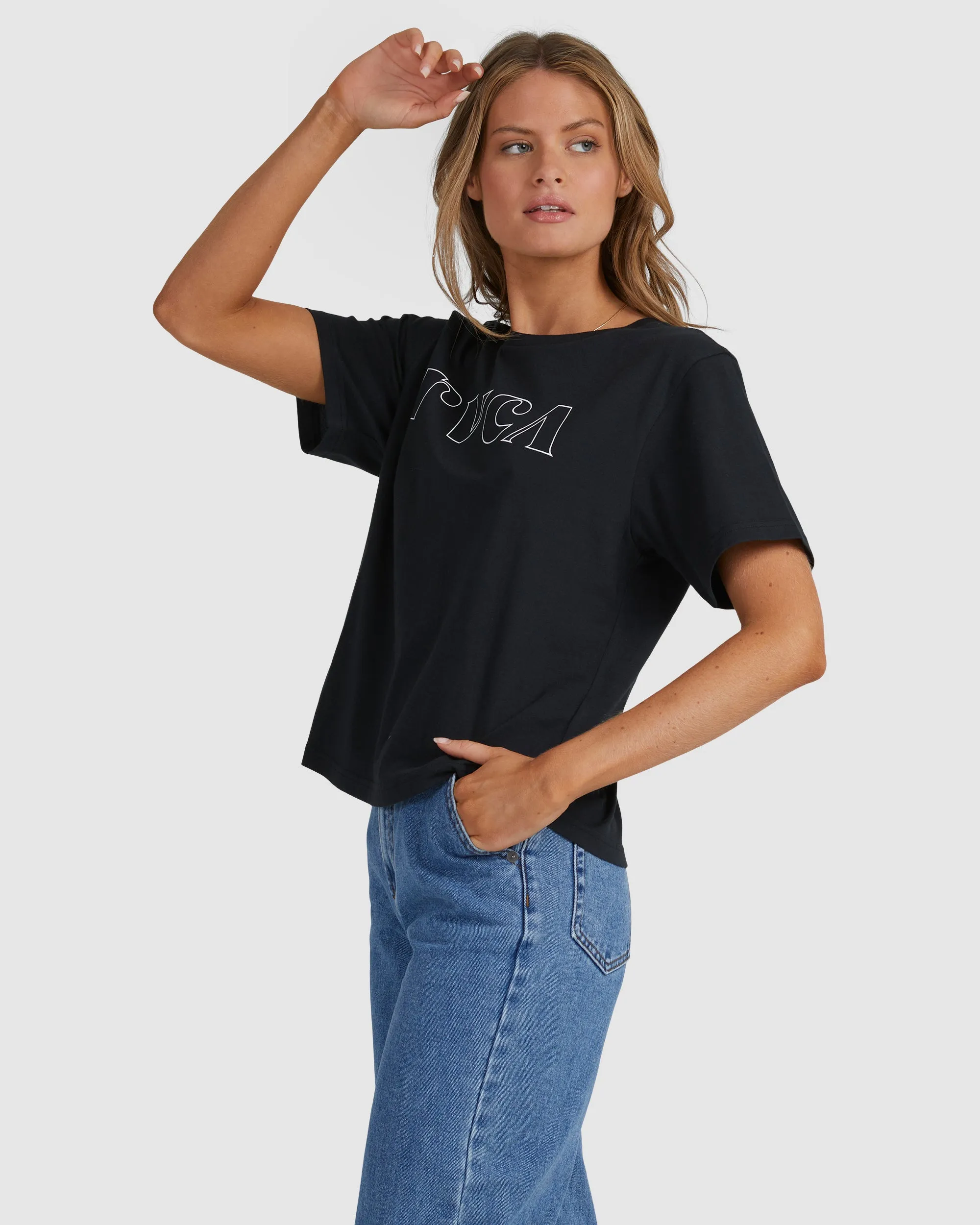 RVCA CURL KEYLINE TEE