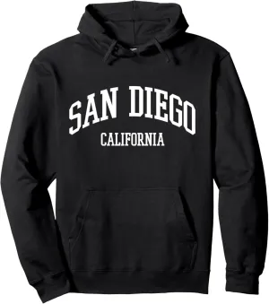 San Diego California Classic Vintage Pullover Hoodie