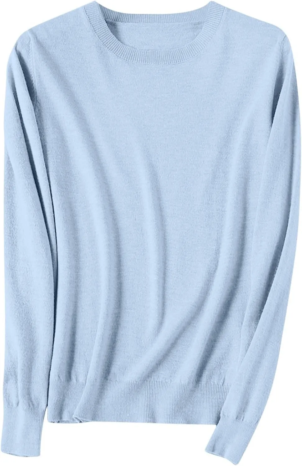 SERYU Cashmere Sweaters for Women Crewneck Long Sleeve Knit Spring Tops Jumper Knitted Pullover Cashmere Sweater