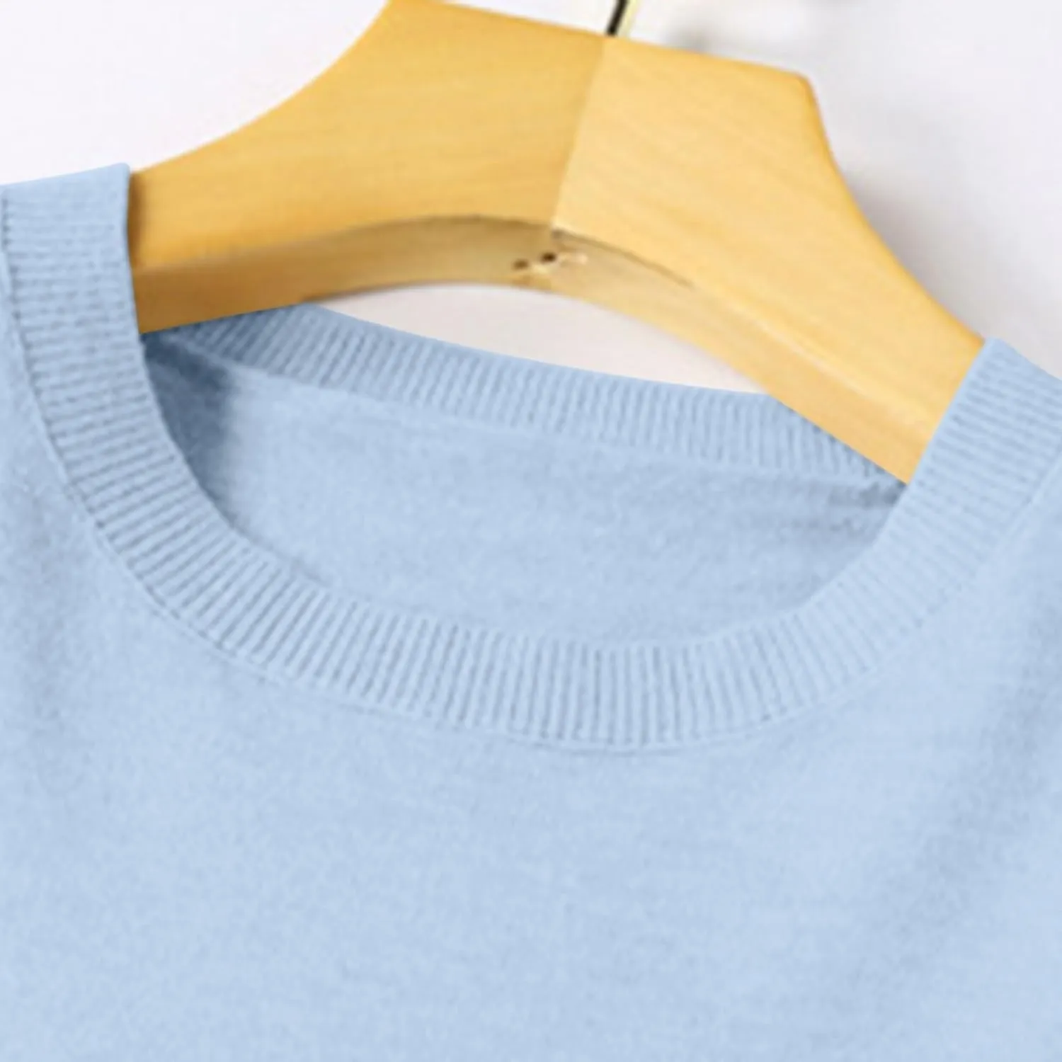 SERYU Cashmere Sweaters for Women Crewneck Long Sleeve Knit Spring Tops Jumper Knitted Pullover Cashmere Sweater